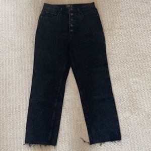 Abercrombie ultra high rise straight jeans